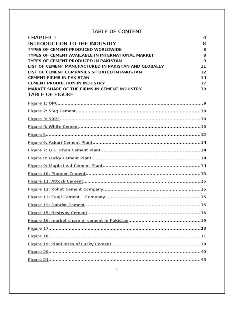 Overview of Pakistan's Cement Industry | PDF | Cement | Composite Material