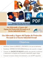 Uso Adecuado y Seguro Del Equipo de Proteccion Personal en El Sector Industrial Actual PDF