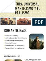 Literatura Universal Del Romanticismo y El Realismo