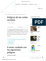 Peligros de Las Redes Sociales