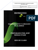 Instructivo de Cableado de Alarmas - Red de Claro