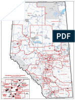 Map of Alberta Ridings