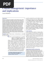 Conflict Management: Importance and Implications: Laurie Mckibben