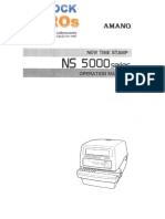 Amano Ns 5100 Manual PDF