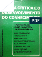 A Crítica e o Desenvolvimento Do Conhecimento PDF