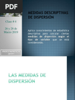 CLASE 4 Medidas de Dispersión