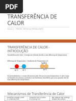 Aula 1 - Transferencia de Calor - Conceitos
