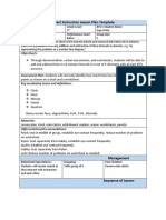 Direct Instruction Lesson Plan Template: Objective/s