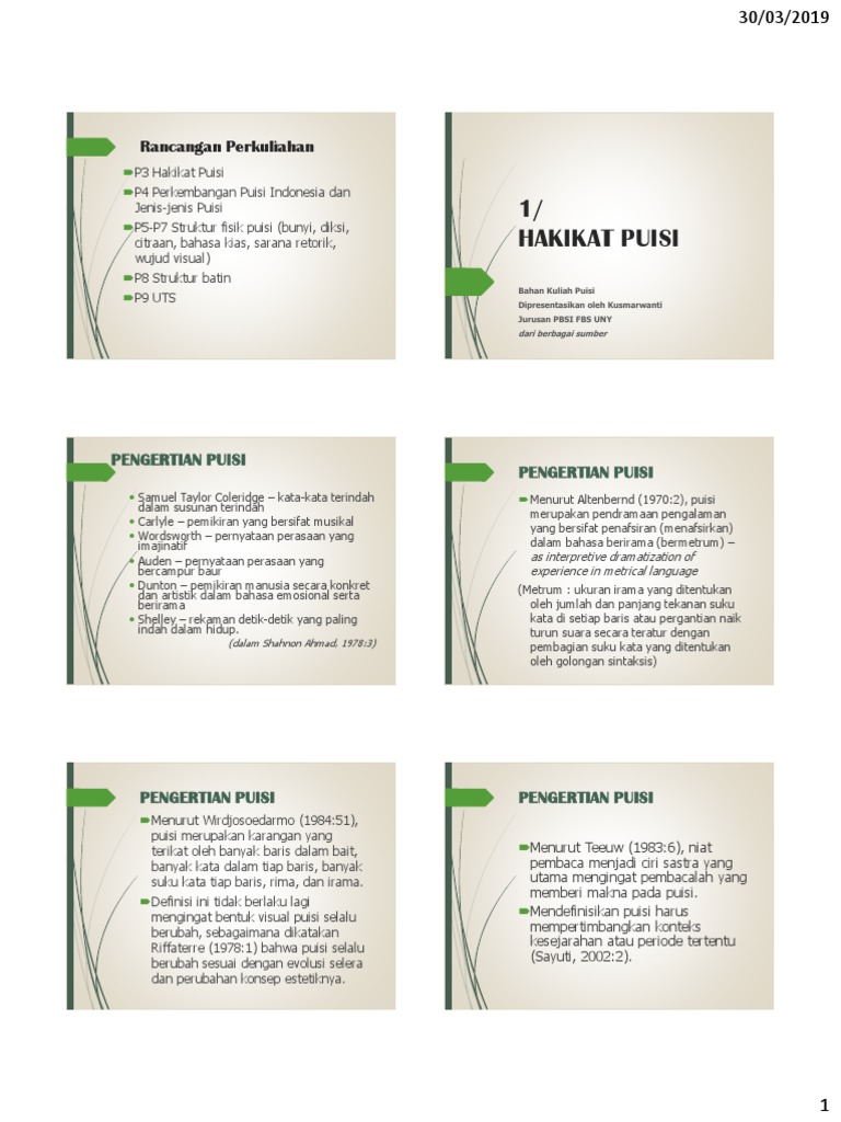 Materi Puisi Pdf Pdf