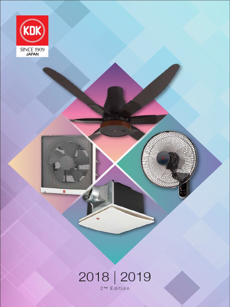 KDK Ceiling Fan Specifications 2024 | PDF | Timer | Direct Current