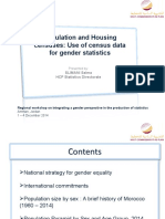 Population and Housing Censuses: Use of Census Data For Gender Statistics
