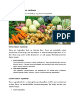 Classification Based On Hardiness: Winter Season Vegetables