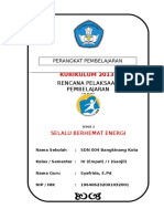 RPP SD KELAS 4 TEMA 2 - Selalu Berhemat Energi