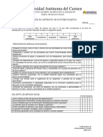 Fo-Dss-Ss-06 Encuesta de Satisfaccion de Entidad Receptora