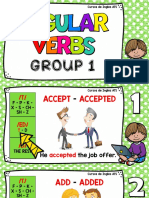 Lista de Verbos Regulares Grupo 1 Guia de Estudio PDF