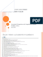 Usos Del Verbo Salir en El Español de Argentina