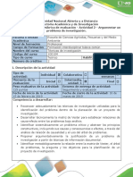 Guía de actividades y rúbrica de evaluación - Actividad 2-Argumentar un problema de investigación..docx