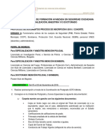 Protocolo de Documentos Proceso de Inscripción 2019