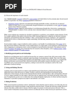 B.A 3rd 6th Sem (SOCIOLOGY) Method of Social Research