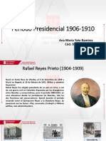 Periodo Presidencial de Rafael Reyes y Ramón Gonzalez Valencia