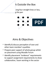 Think Outside The Box: Link All 9 Dots Using Four Straight Lines or Less, Without Lifting The Pen