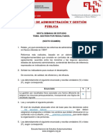 Examen 6 Diplomado de Administracion y Gestion Publica