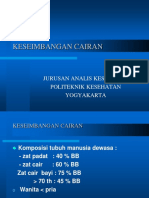 Keseimbangan Cairan: Jurusan Analis Kesehatan Politeknik Kesehatan Yogyakarta