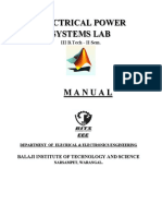 Electrical Power Systems Lab Manual 3-2 PDF