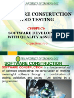 Software Construction and Testing: Software Development With Quality Assurance