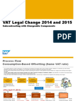 VAT Legal Change 2014 and 2015: Subcontracting With Chargeable Components