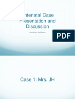 Antenatal Case Presentation and Discussion