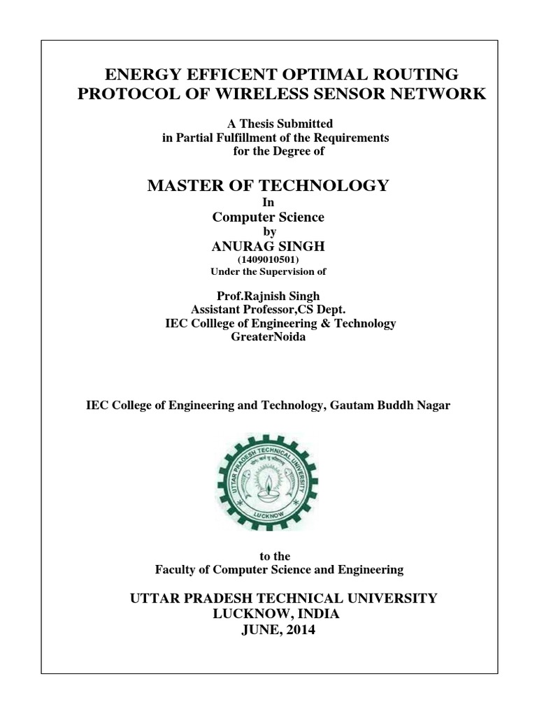 Energy Efficient WSN Routing Protocol | PDF | Wireless Sensor Network ...