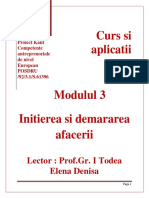 Modulul 3 Initierea Si Demararea Afacerii PDF