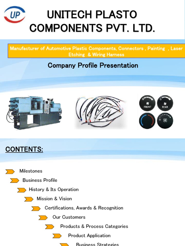 Unitech Plasto Components Overview | PDF | Engineering | Economic Sectors