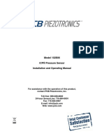 Model 102B06 ICP® Pressure Sensor Installation and Operating Manual