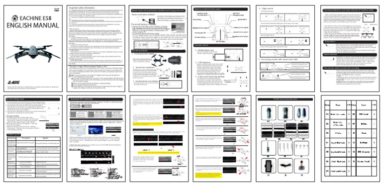 Eachine E58 User Manual PDF | PDF | Business