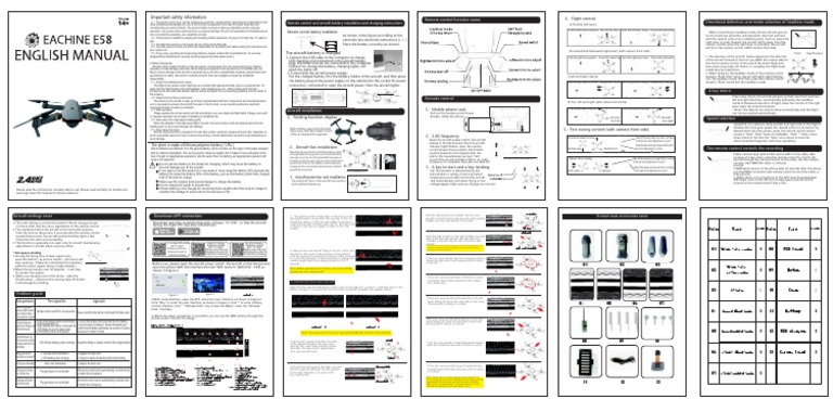 Eachine E58 User Manual PDF PDF |