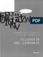 Filosofia Del Lenguaje Nubiola y Conessa PDF