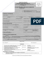 Application Form For Grade 7 Entrance Examination: Regional Science High School Vii