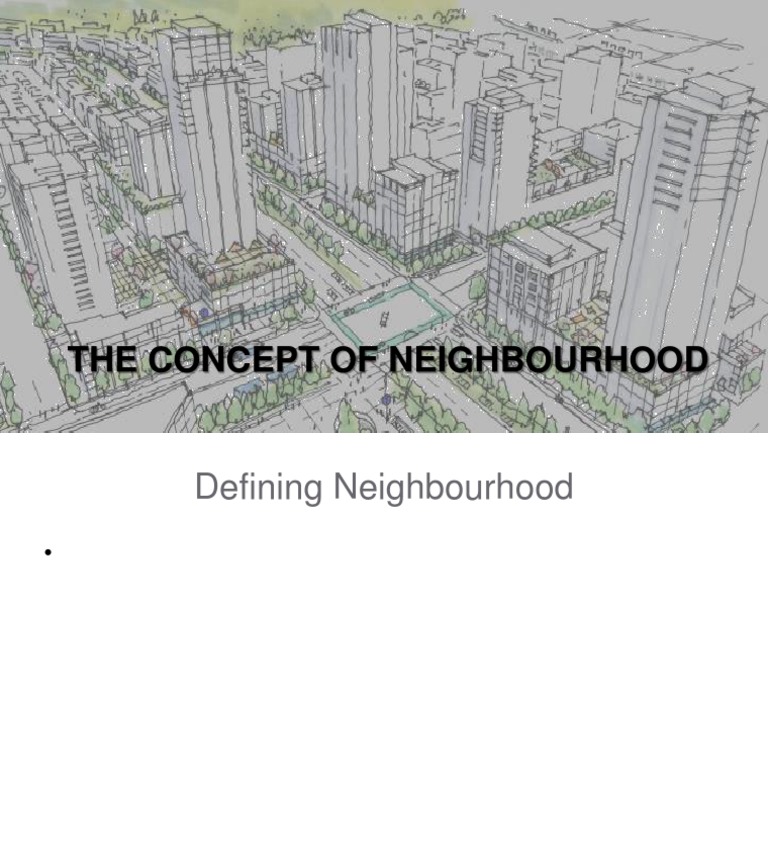 Understanding the Neighborhood Concept | PDF