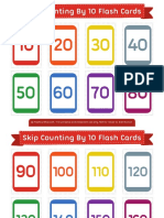 Skip Counting by 10 Flash Cards 2x3 PDF