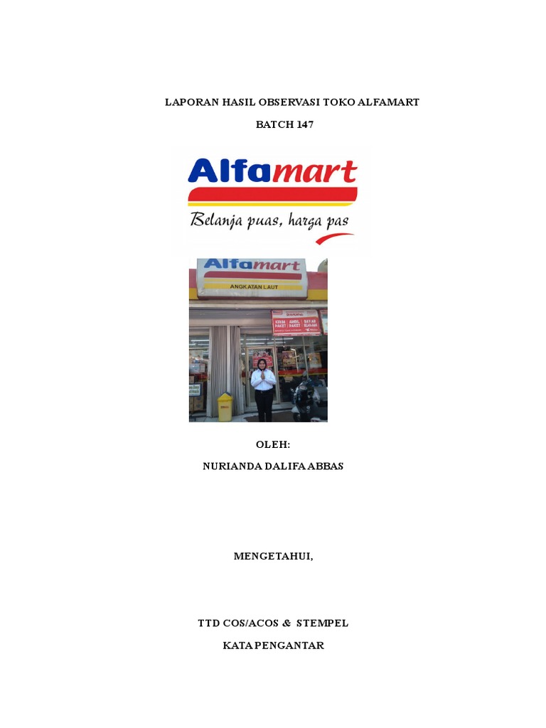 Laporan Hasil Observasi Toko Alfamart Docx