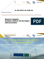 Análisis Del Costo Del Ciclo de Vida de Pavimentos. Mauricio Salgado Instituto Chileno Del Hormigón Chile - Colombia PDF