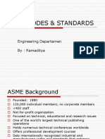 Asme Codes & Standards: Engineering Departemen By: Ramaditya