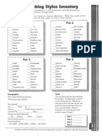 Personal Coaching Styles Inventory