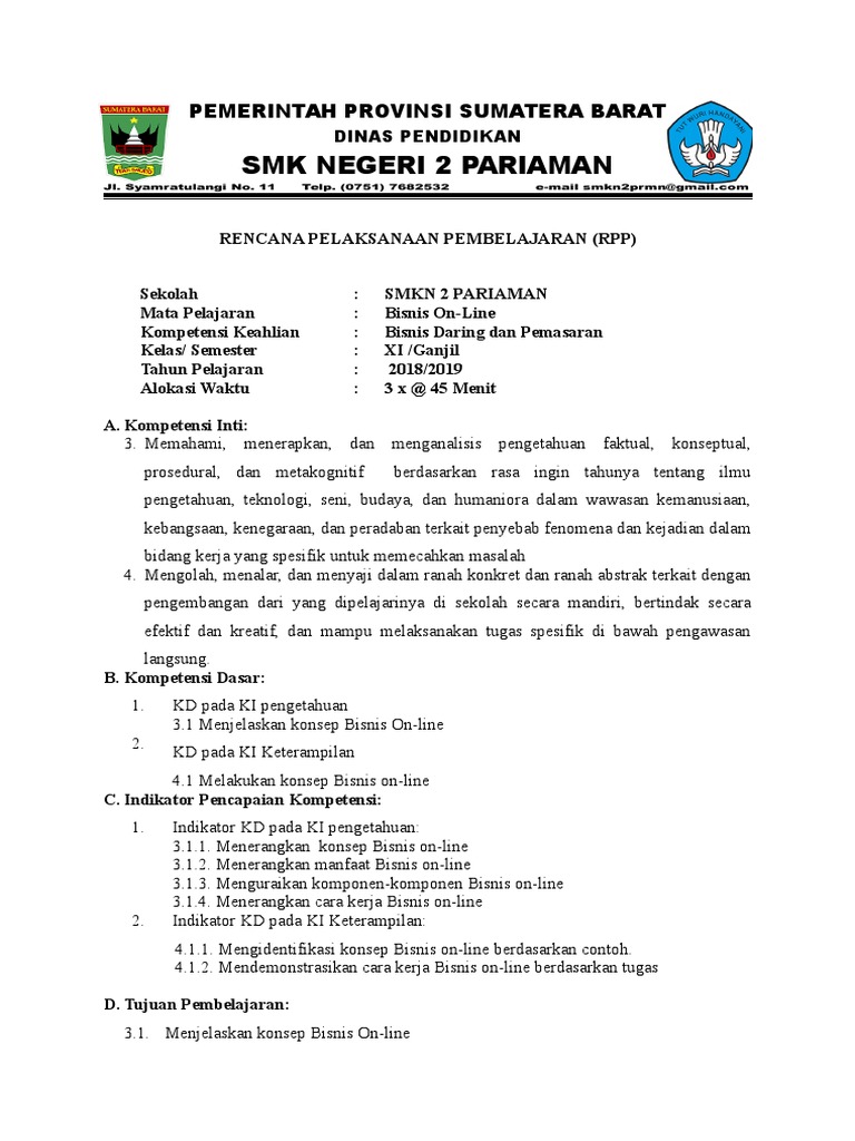 RPP Bisnis Online: Panduan Lengkap untuk Merancang dan Mengelola Usaha Digital yang Sukses