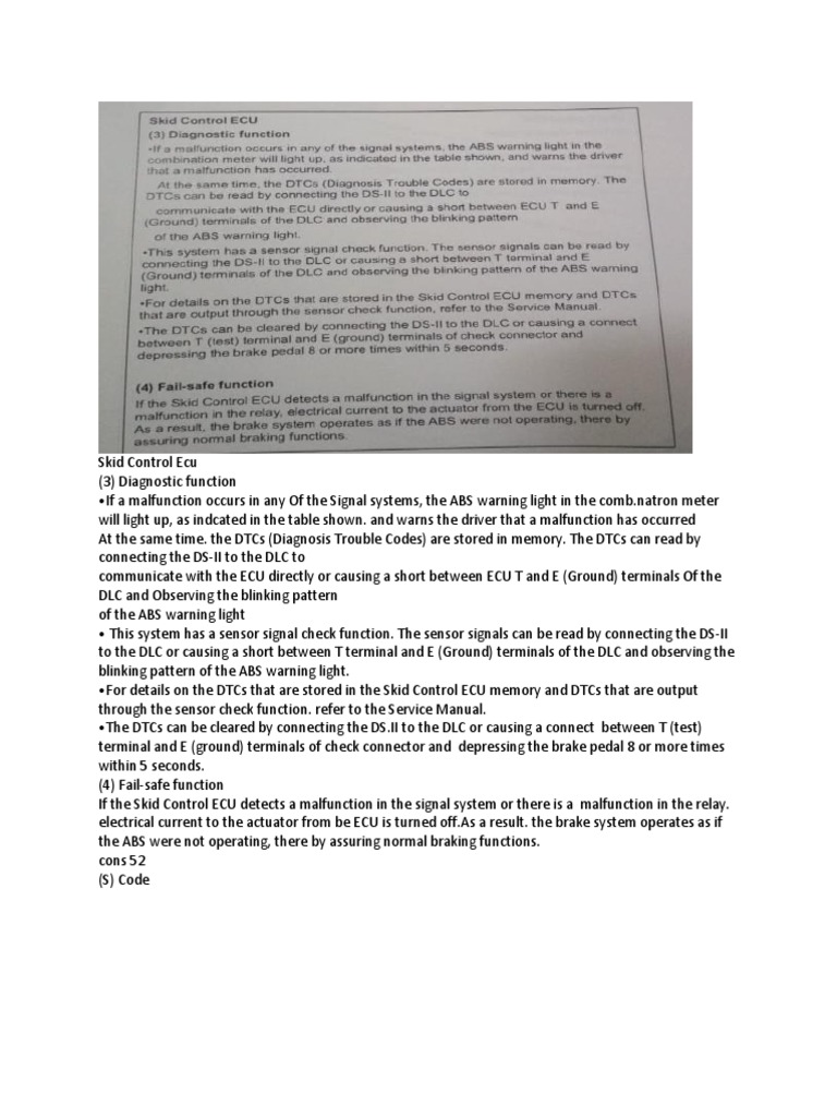 Skid Control Ecu PDF