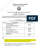 Wbsu Part-II-routine 2019 Revised