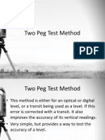 Two Peg Test Method