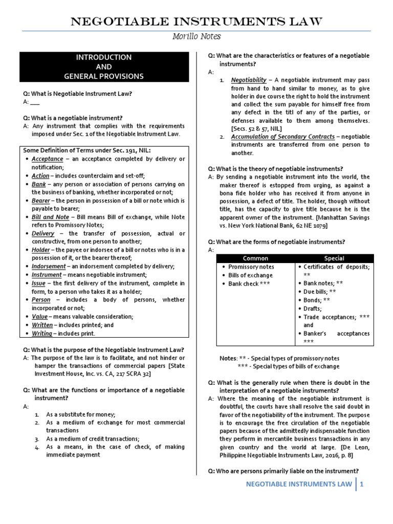 Understanding Promissory Notes | PDF | Negotiable Instrument ...